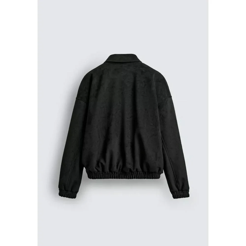FAUX‎ SUEDE RELAXED FIT JACKET size M